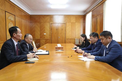 ЕТГ-ын дарга Я.Содбаатар БНАСАУ-аас Монгол Улсад суугаа Элчин сайдыг хүлээн авч уулзлаа